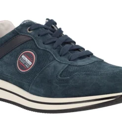 Zapatos deportivos para hombre en serraje azul Mephisto Garry
