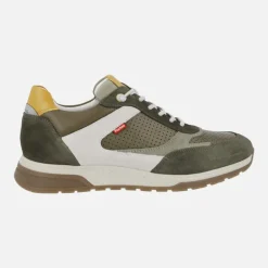 Zapatos deportivos para hombre en combinado verde