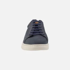 Zapatos deportivos para hombre en piel nobuck con cordones