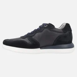 Zapatos deportivos para hombre combinados en piel y serraje