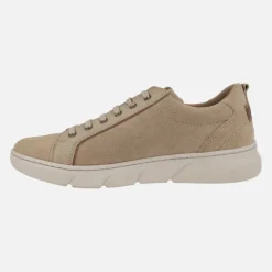 Zapatos deportivos para hombre en piel nobuck con cordones