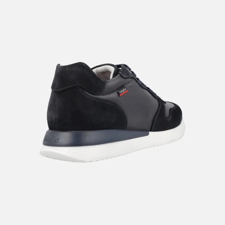 Zapatos deportivos para hombre combinados en piel y serraje