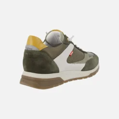 Zapatos deportivos para hombre en combinado verde