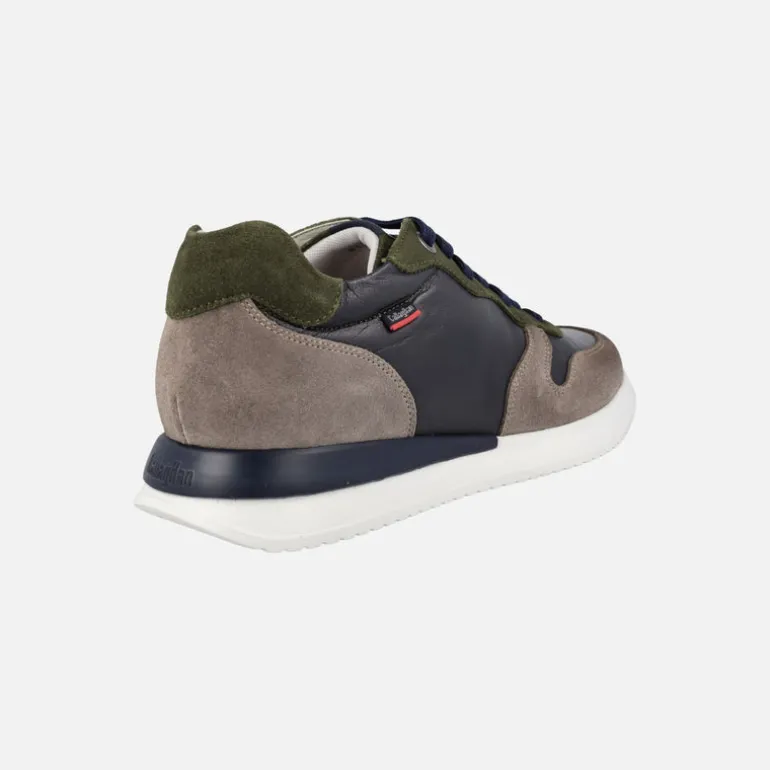 Zapatos deportivos para hombre combinados en piel y serraje