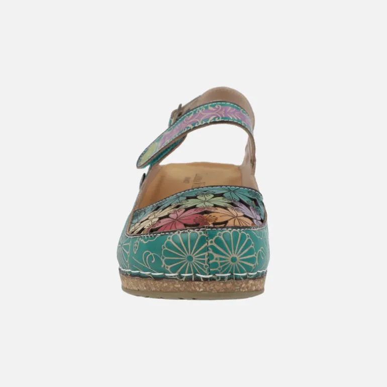 Zapatos destalonados con troquelado de flores Facscineo 0121