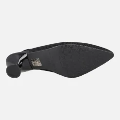 Zapatos destalonados corte salón en tejido