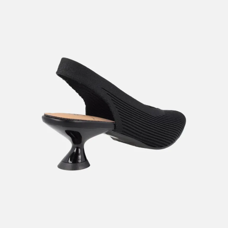 Zapatos destalonados corte salón en tejido