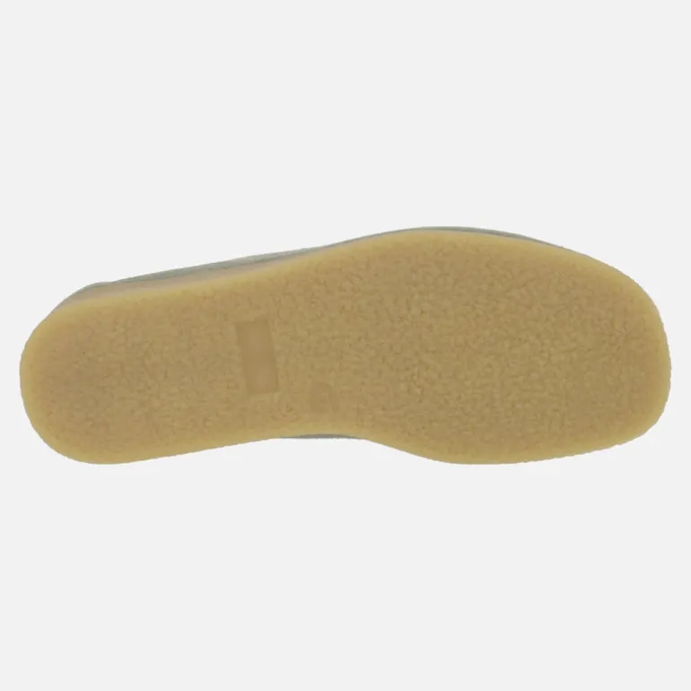 Zapatos en piel serraje para mujer con cordones tipo Wallabee