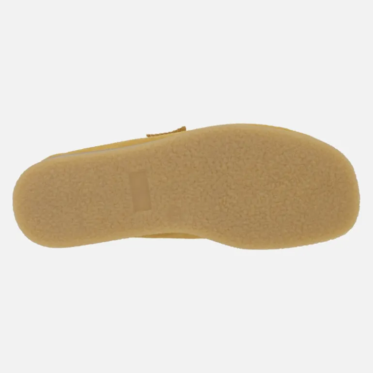 Zapatos en piel serraje para mujer con cordones tipo Wallabee