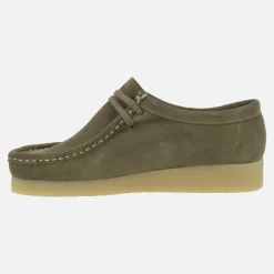 Zapatos en piel serraje para mujer con cordones tipo Wallabee