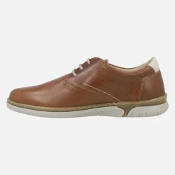 Zapatos marrones de piel con cordones estilo casual