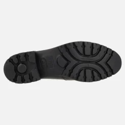 Zapatos mocasines negros de charol con adorno y piso track
