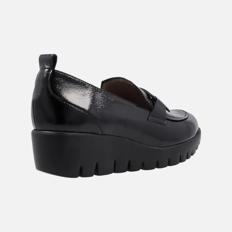Zapatos mocasines Wonders Fly Rings en charol negro
