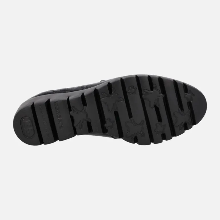 Zapatos mocasines Wonders Fly Rings en charol negro