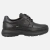 Zapatos negros de piel con cordones y membrana Fluchos tex