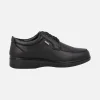 Zapatos negros de piel con cordones y membrana Tex