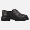 Zapatos negros de piel con cordones y pala vega Carmela