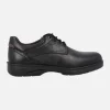 Zapatos negros de piel con cordones para hombre