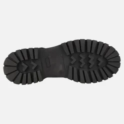 Zapatos negros de piel con hebillas y piso track