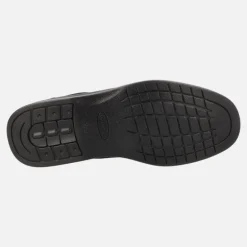 Zapatos negros de piel con cordones y membrana Tex
