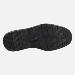 Zapatos negros de piel con cordones para hombre