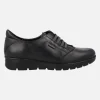 Zapatos negros de piel de estilo deportivo con elásticos