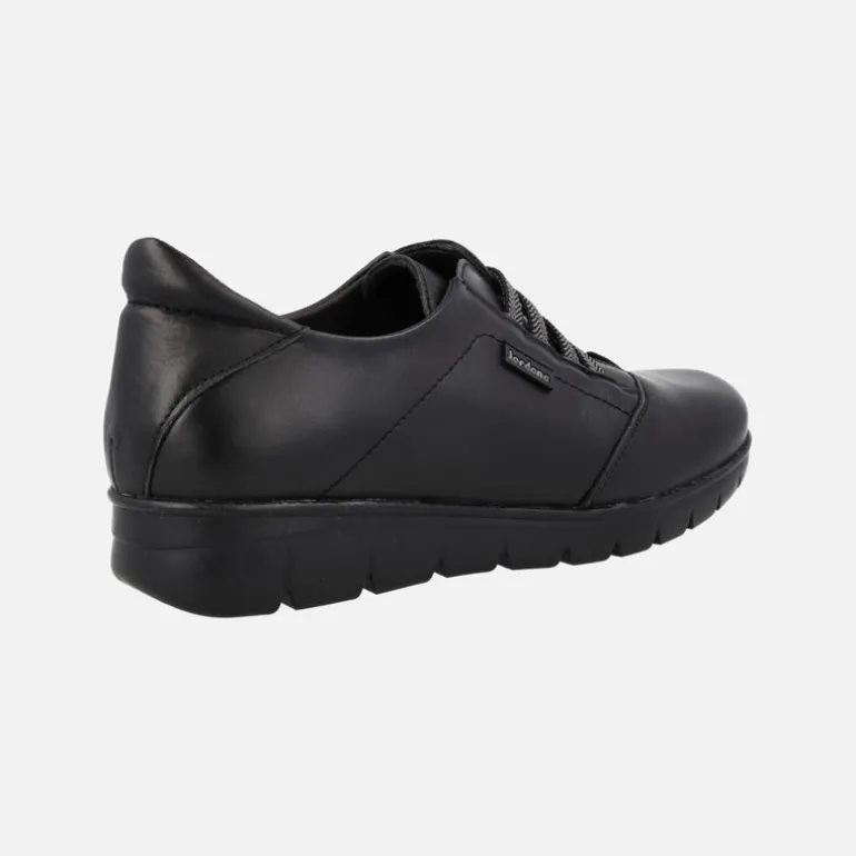 Zapatos negros de piel de estilo deportivo con elásticos