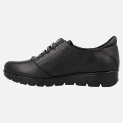 Zapatos negros de piel de estilo deportivo con elásticos
