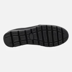 Zapatos negros de piel de estilo deportivo con elásticos