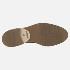 Zapatos Niza en ante marrón con cordones y pala vega