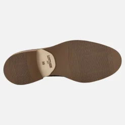 ZAPATOS NIZA EN PIEL MARRÓN CON CORDONES Y PALA VEGA