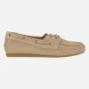 Zapatos náuticos de piel serraje con cordones Abby