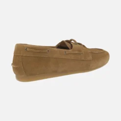 Zapatos náuticos de piel serraje con cordones Abby