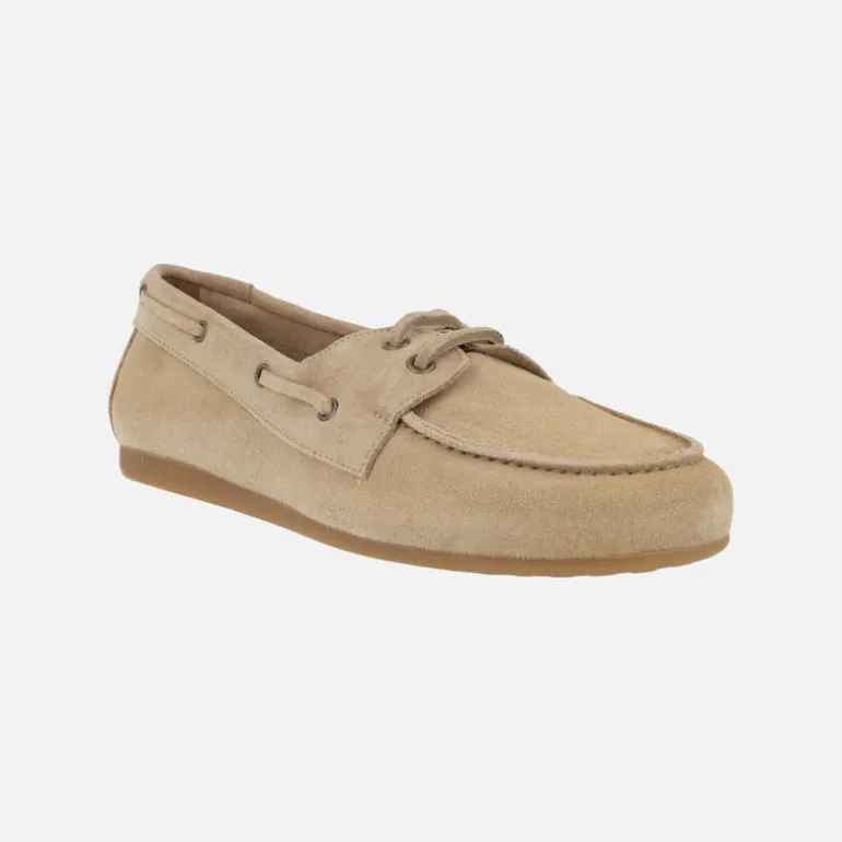 Zapatos náuticos de piel serraje con cordones Abby