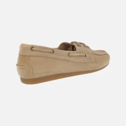 Zapatos náuticos de piel serraje con cordones Abby