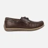 Zapatos náuticos para hombre en piel moka Sailor