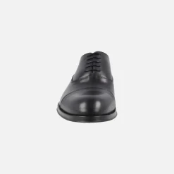 Zapatos oxford Lenox en piel negra con puntera recta