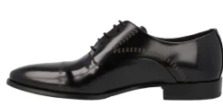 Zapatos oxford para hombre en piel antick con dibujos grabados