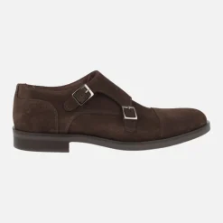 Zapatos para hombre con hebillas y piso fino de goma