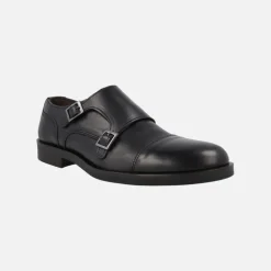 Zapatos para hombre con hebillas y piso fino de goma