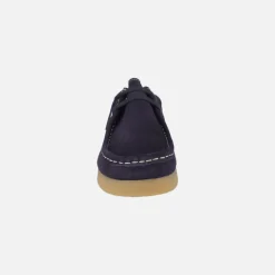 Zapatos para hombre en piel serraje con cordones estilo wallabee