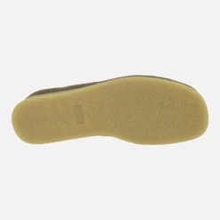 Zapatos para hombre en piel serraje con cordones estilo wallabee