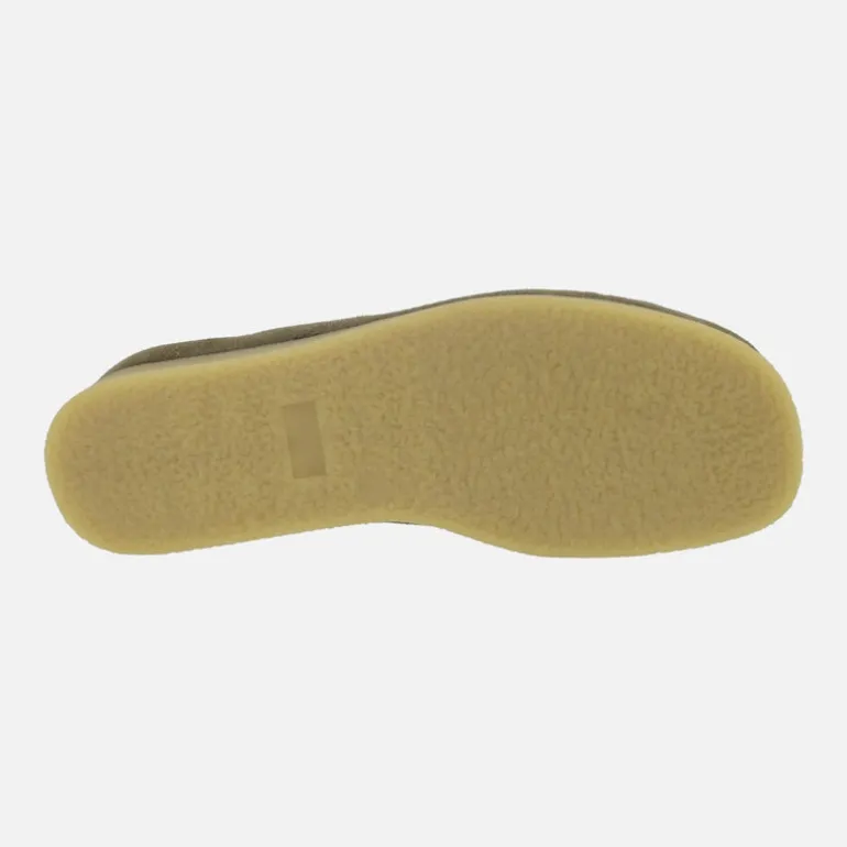 Zapatos para hombre en piel serraje con cordones estilo wallabee