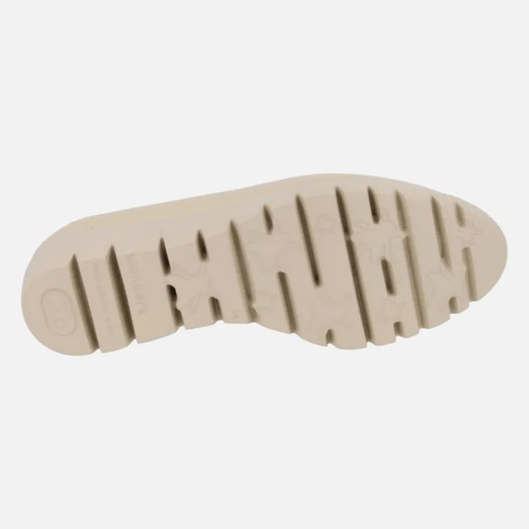 Zapatos Wonders Fly en piel crema