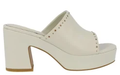 Zuecos de piel con plataforma Nursia