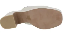 Zuecos de piel con plataforma Nursia