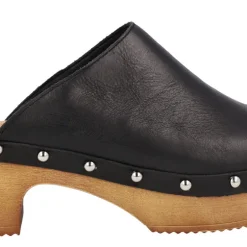 Zuecos de piel para mujer con tachas Help the trees