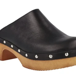 Zuecos de piel para mujer con tachas Help the trees