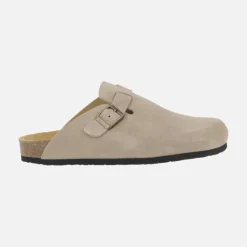 Zuecos de serraje con hebilla para hombre modelo UMA