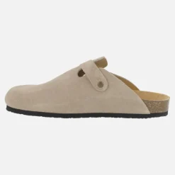 Zuecos de serraje con hebilla para hombre modelo UMA